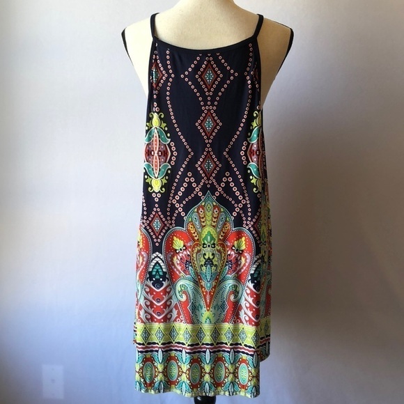 𝅺MOA Spaghetti Strap Multicolored Dress Size Medium - Picture 5 of 6